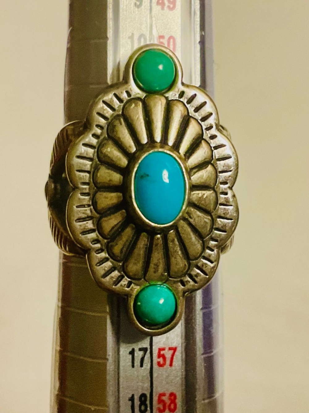 Carolyn Pollack Sterling Silver and Turquoise Ring - Picture 9 of 10
